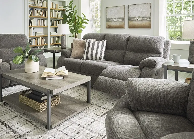 Scranton Gray 3 Pc. Reclining Living Room