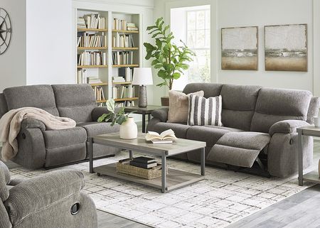 Scranton Gray 3 Pc. Reclining Living Room