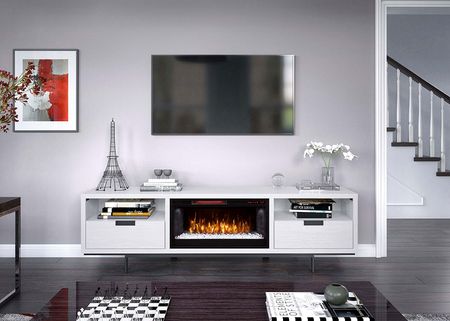 Mallory White Fireplace