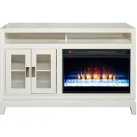 Denton White 52" Fireplace