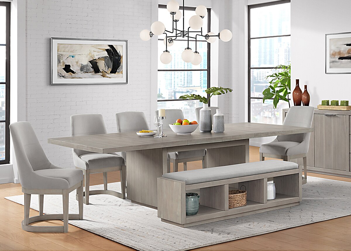 Abigail 8 Pc. Dining Room W/ Bench