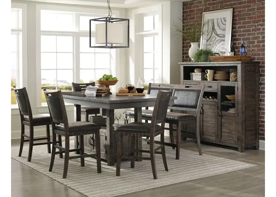 Canton Gray 6 Pc. Counter Height Dinette