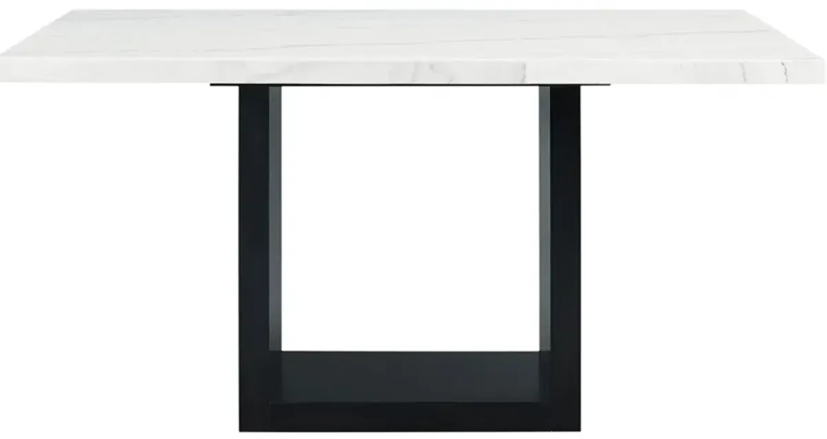 Cosmopolitan White Marble Counter Height Table