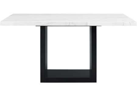 Cosmopolitan White Marble Counter Height Table