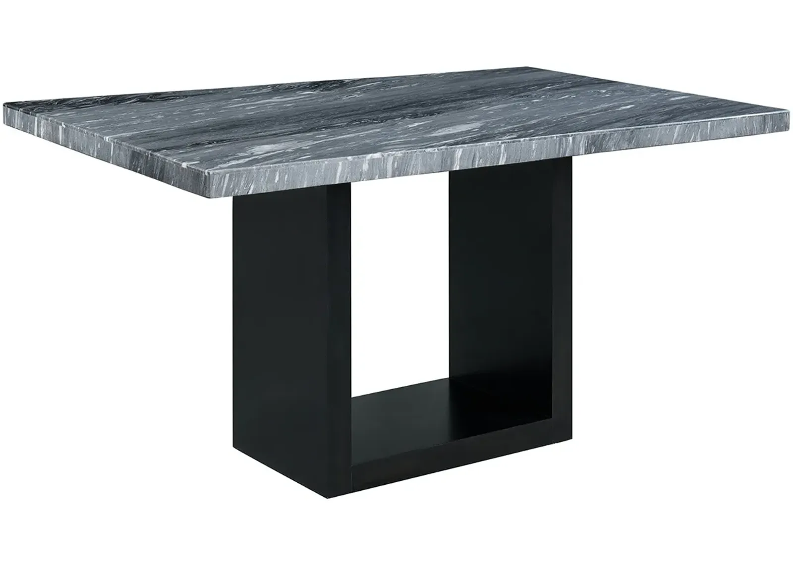 Cosmopolitan Gray Marble Counter Height Table