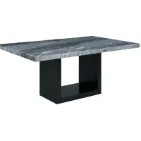 Cosmopolitan Gray Marble Dining Table
