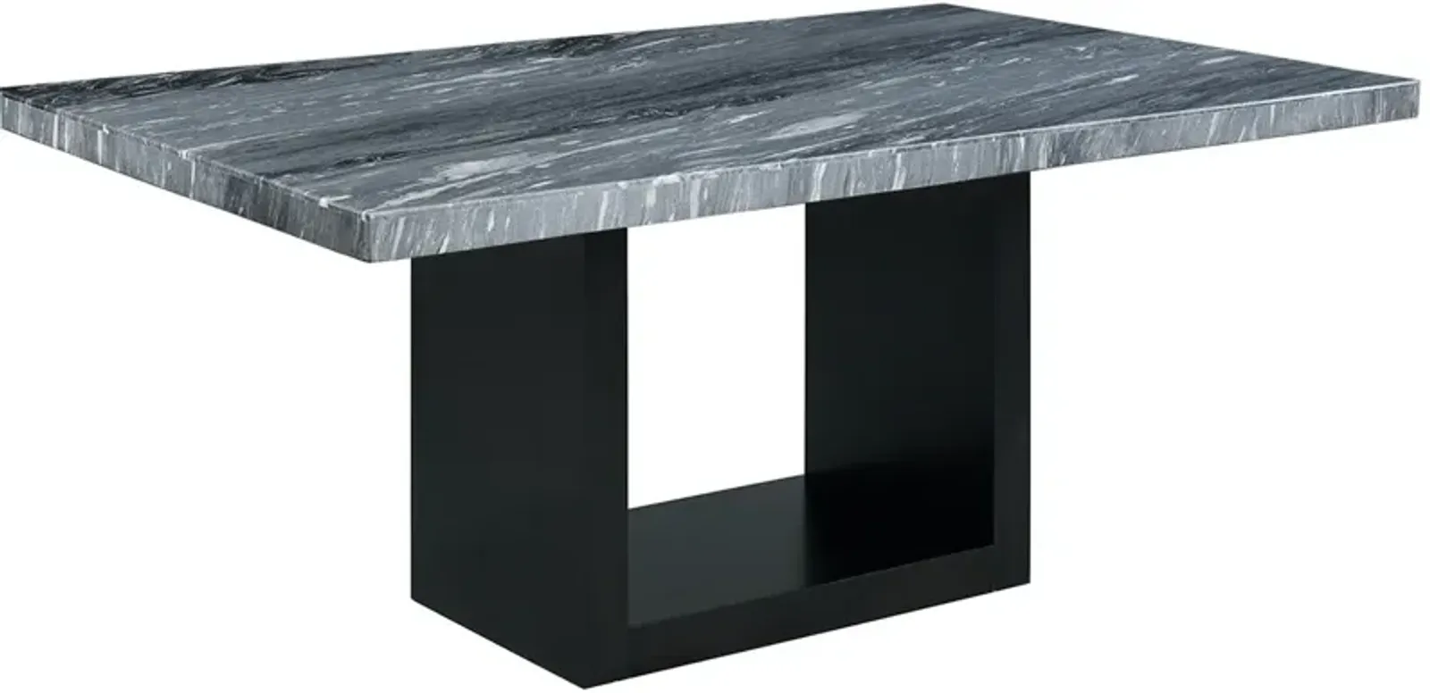 Cosmopolitan Gray Marble Dining Table