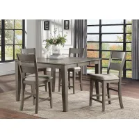 Nicki Gray 5 Pc. Counter Height Dinette
