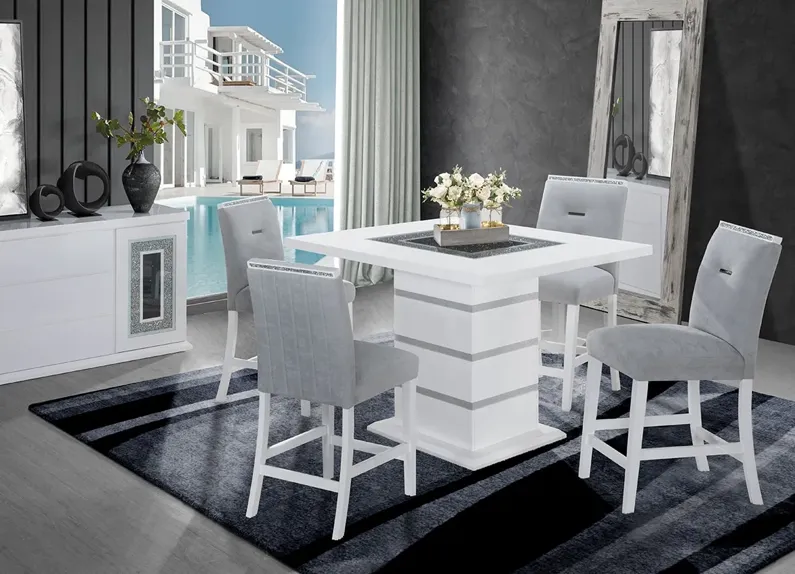 Paris 5 Pc. Counter Height Dinette