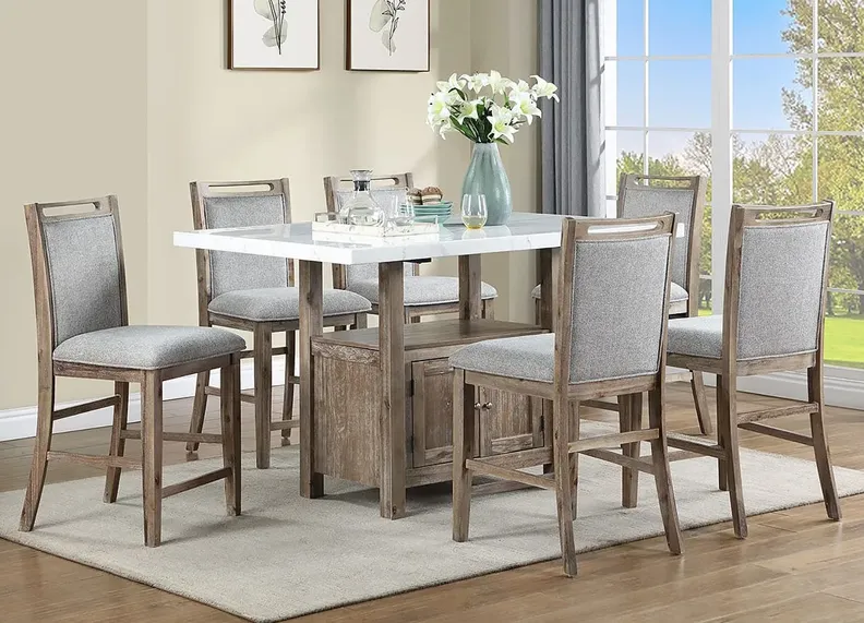 Theodore 7 Pc. Counter Height Dinette