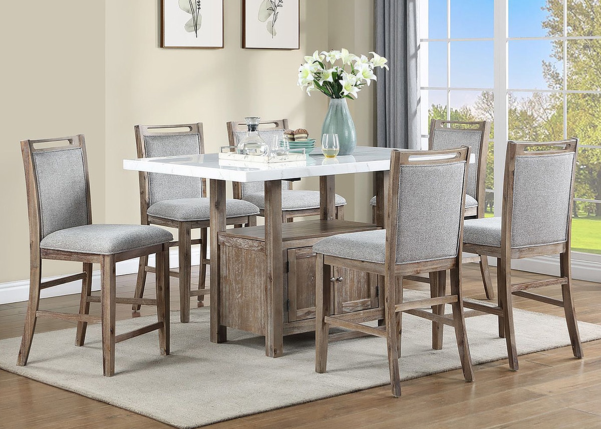 Theodore 7 Pc. Counter Height Dinette