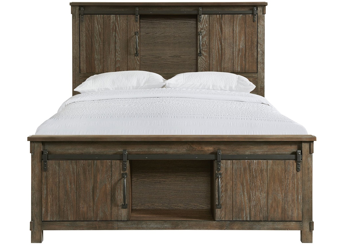 Mesa Brown Queen Storage Bed