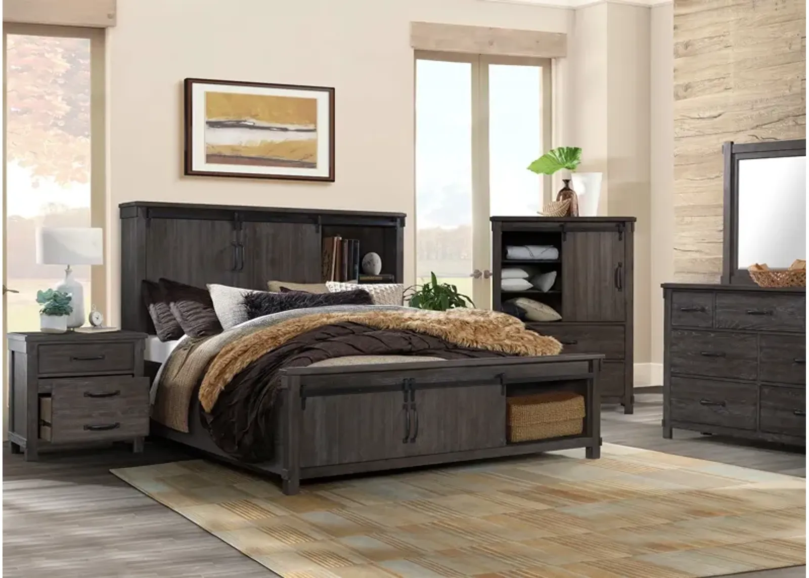 Mesa Brown 8 Pc. King Storage Bedroom