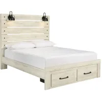Denver White Queen Storage Bed