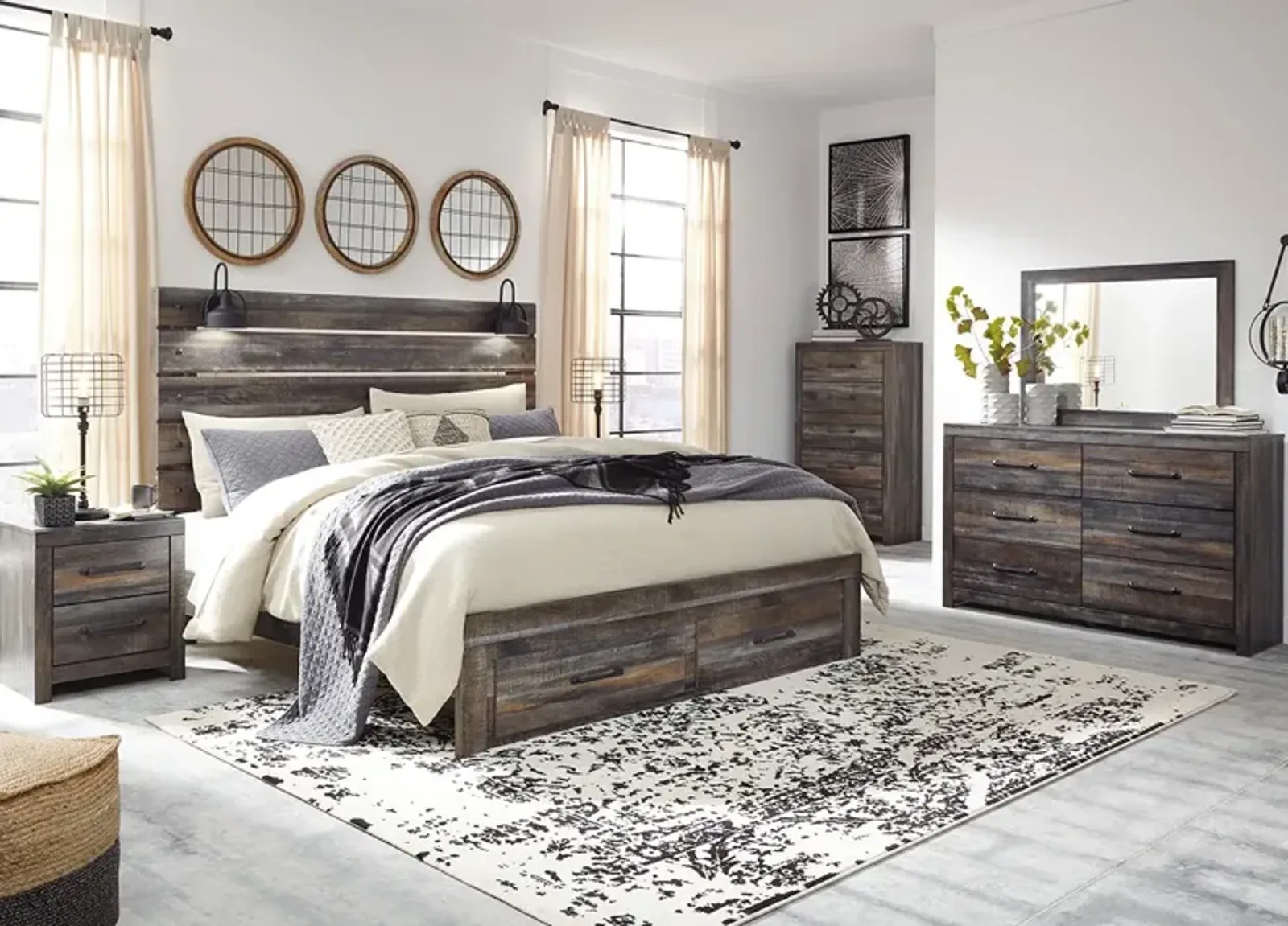 Denver Gray 5 Pc. Queen Storage Bedroom