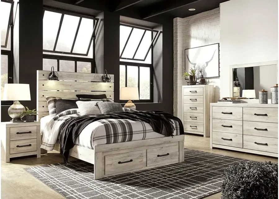 Denver White 7 Pc. Queen Storage Bedroom