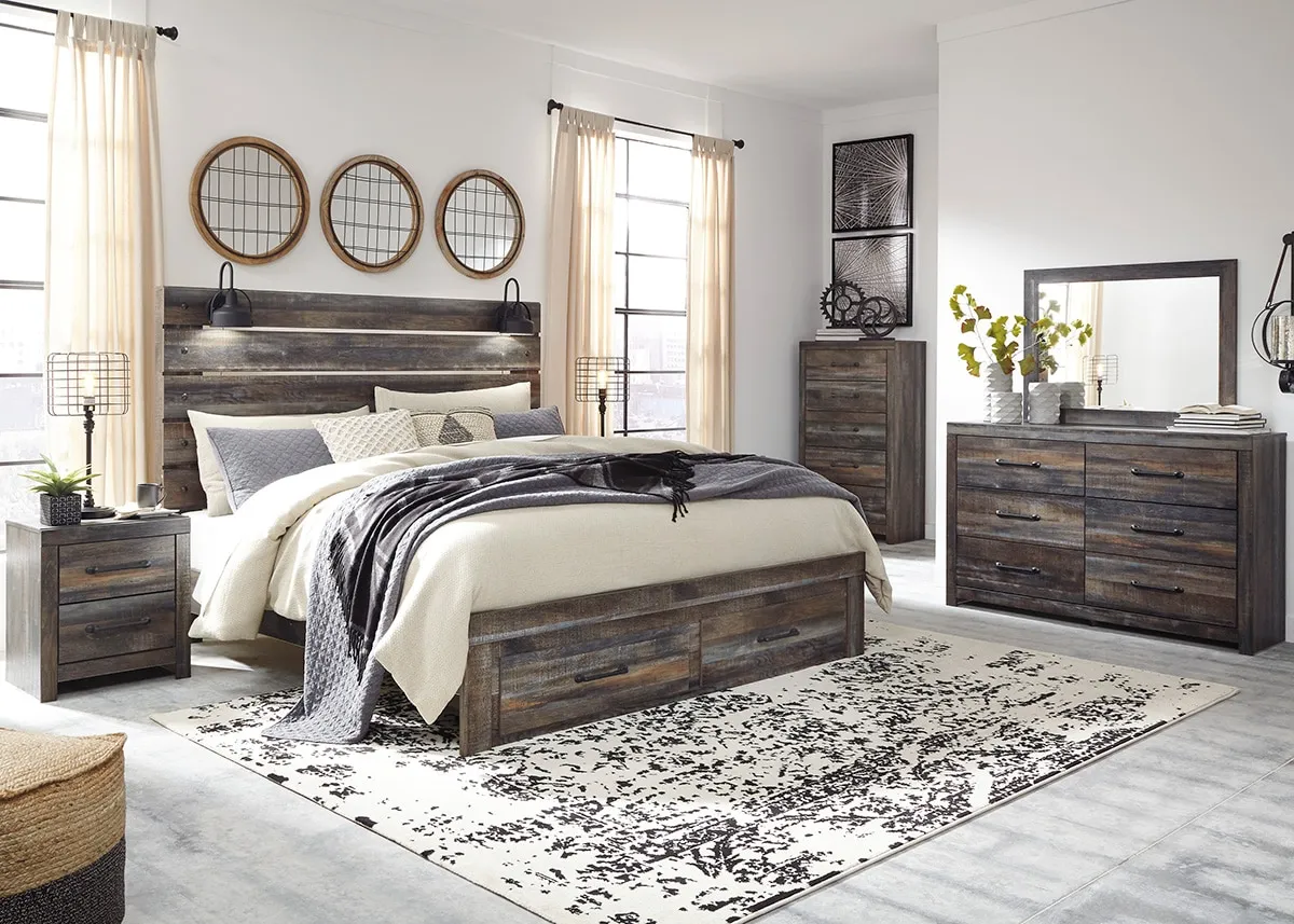 Denver Gray 7 Pc. King Storage Bedroom