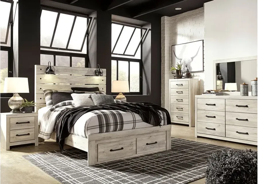 Denver White 8 Pc. Queen Storage Bedroom