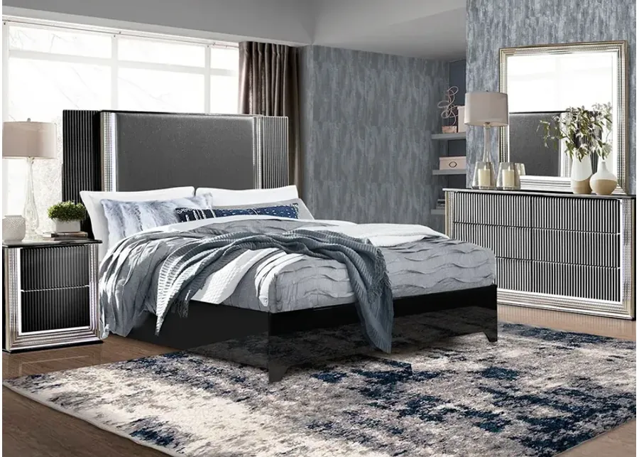 Lumina Black 8 Pc. Queen Bedroom