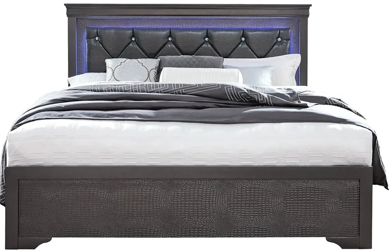 Lombardy Gray Queen Bed