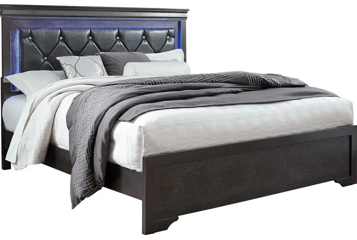 Lombardy Gray Queen Bed