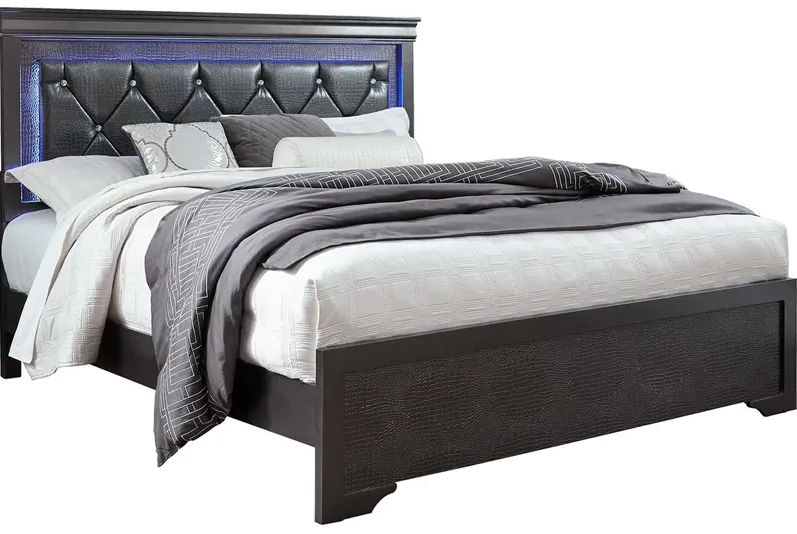Lombardy Gray Queen Bed