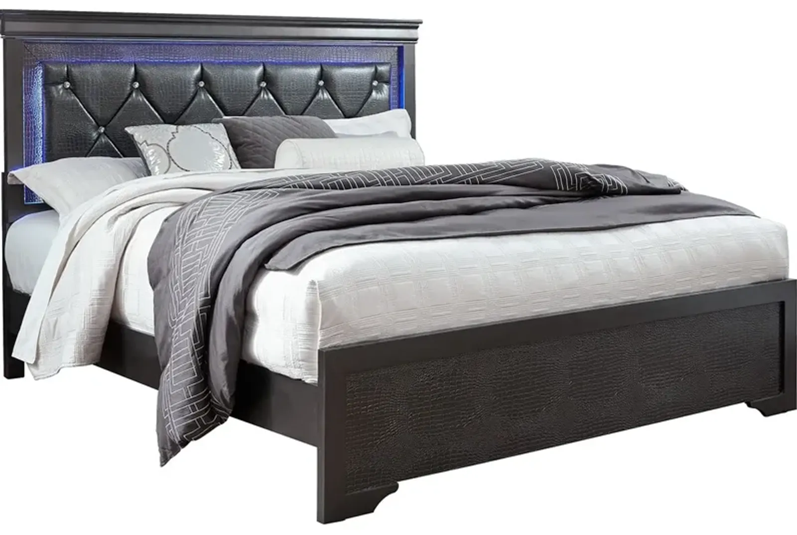 Lombardy Gray King Bed