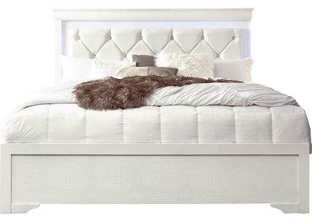 Lombardy White King Bed