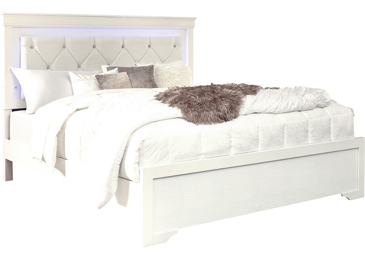 Lombardy White 7 Pc. King Bedroom