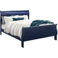 Francis Blue Queen Bed