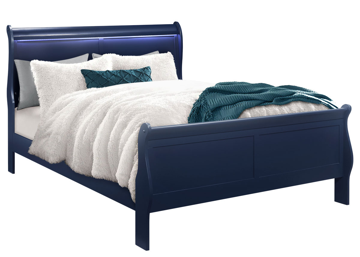 Francis Blue 5 Pc. Queen Bedroom