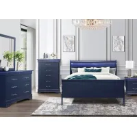 Francis Blue 5 Pc. Queen Bedroom