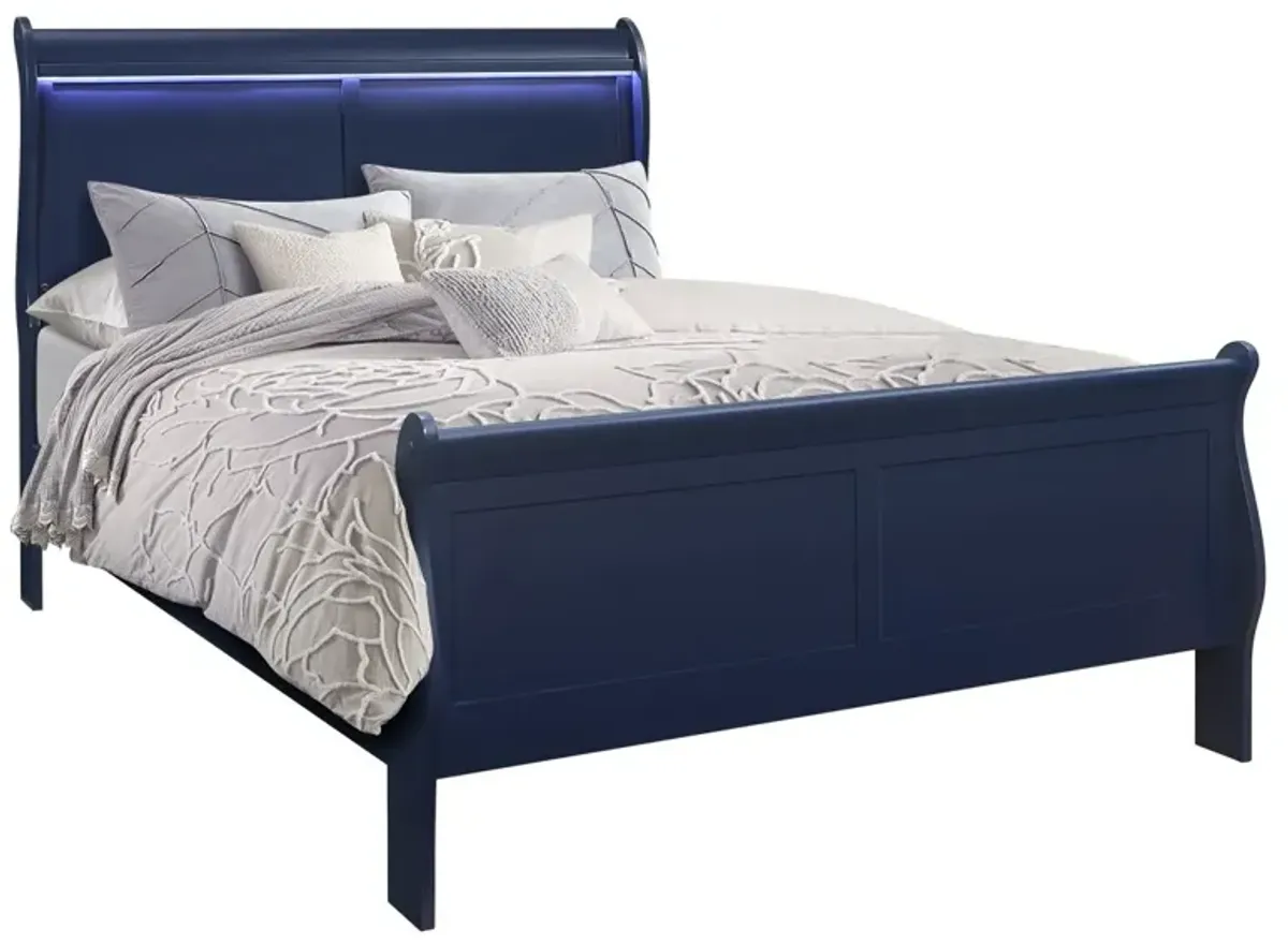 Francis Blue 5 Pc. Full Bedroom