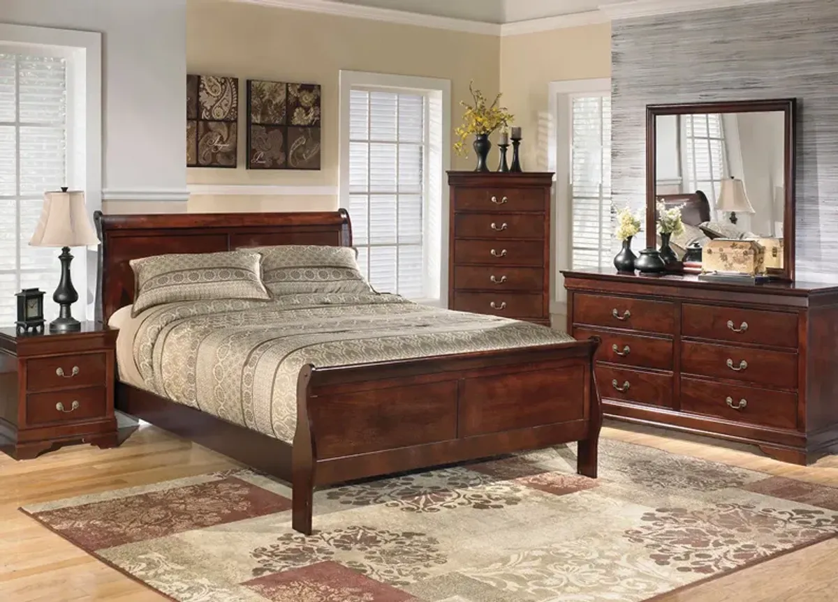 Louise Cherry Queen Bed