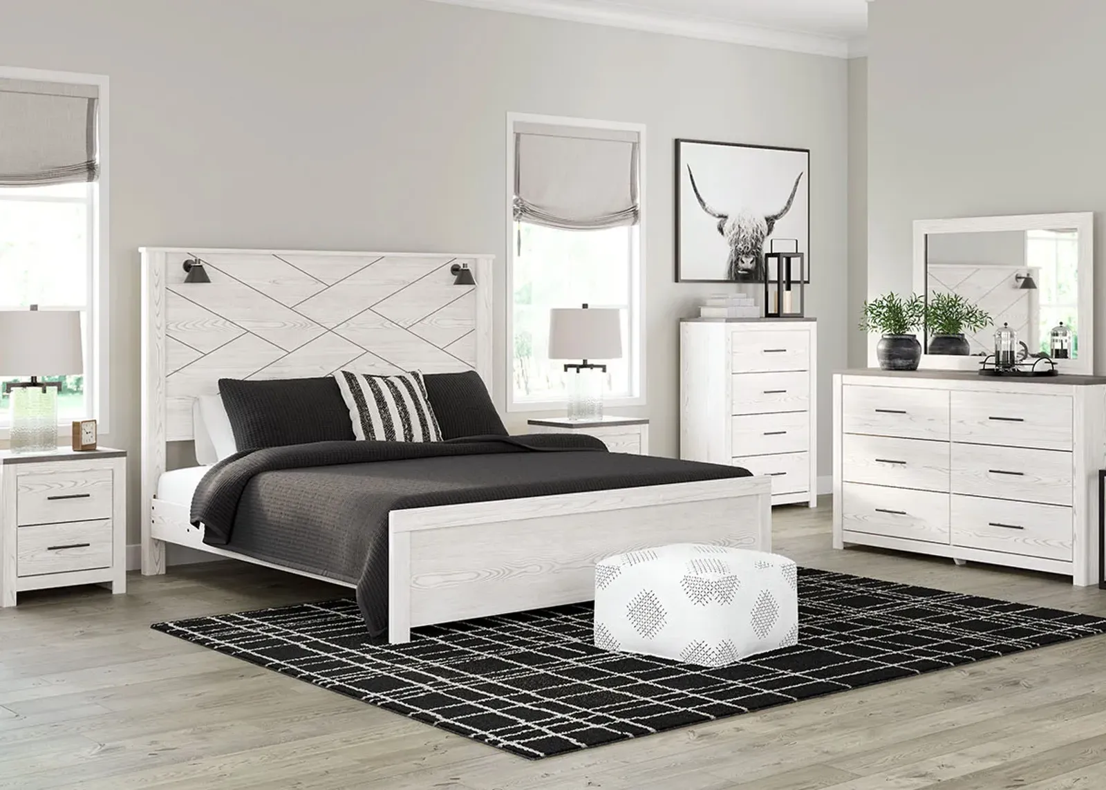 Jackson White 5 Pc. King Bedroom