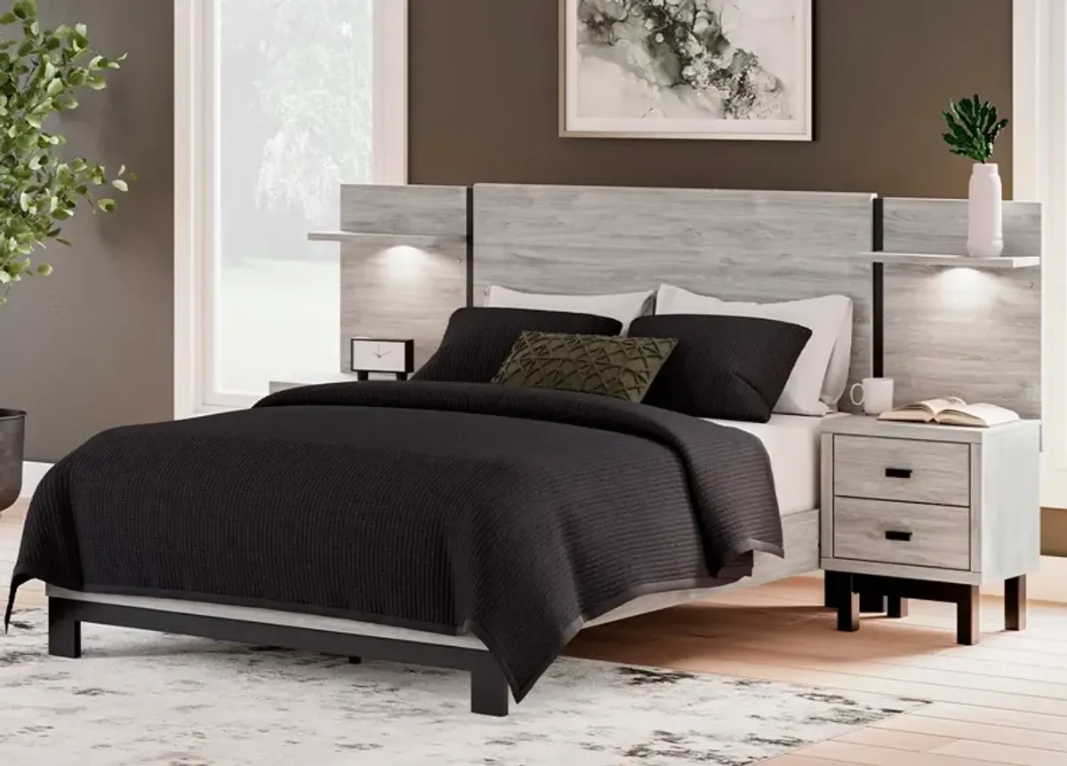 Vista 6 Pc. Queen Bedroom W/ Nightstand Extension Panels