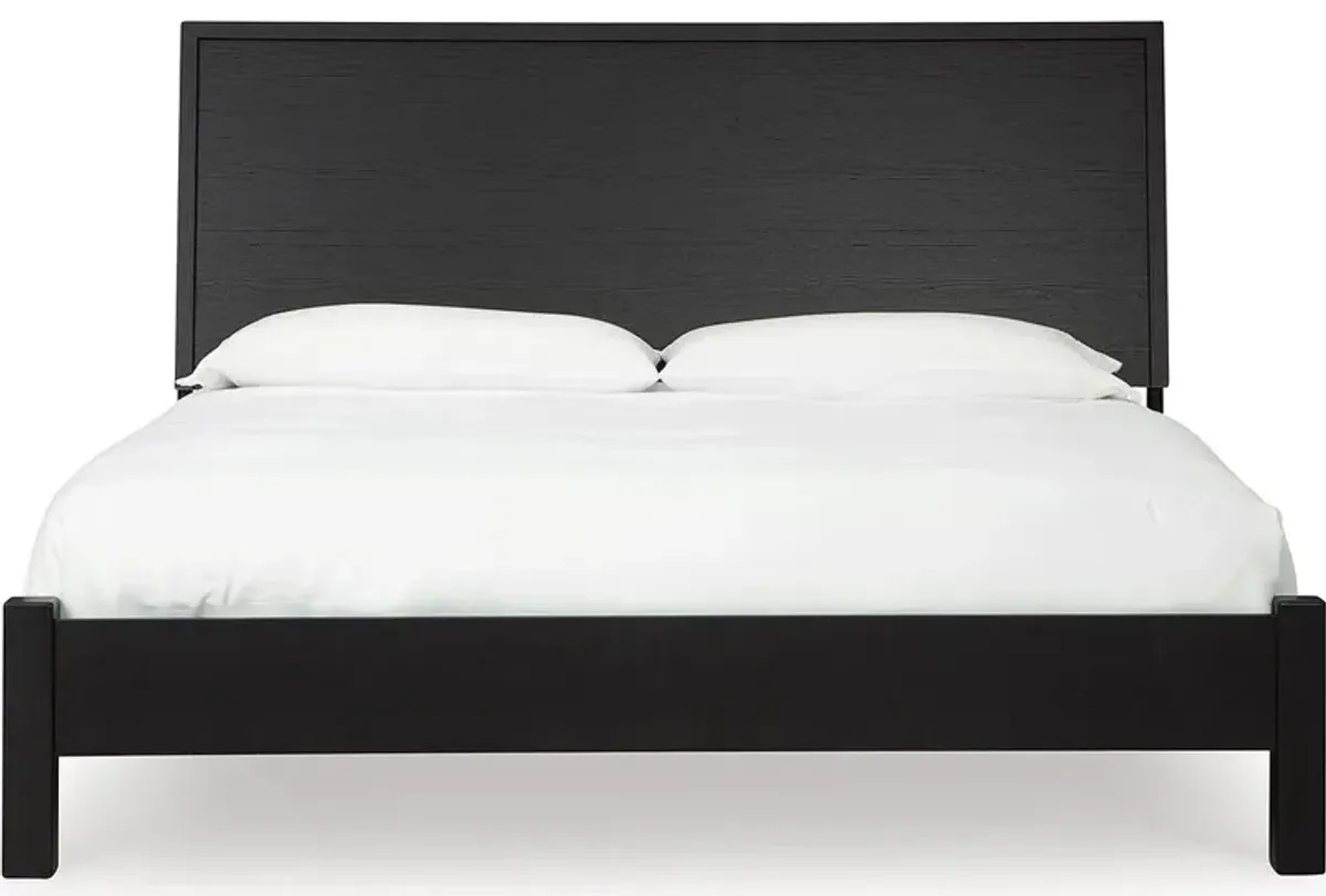 Dylan Black Panel King Bed