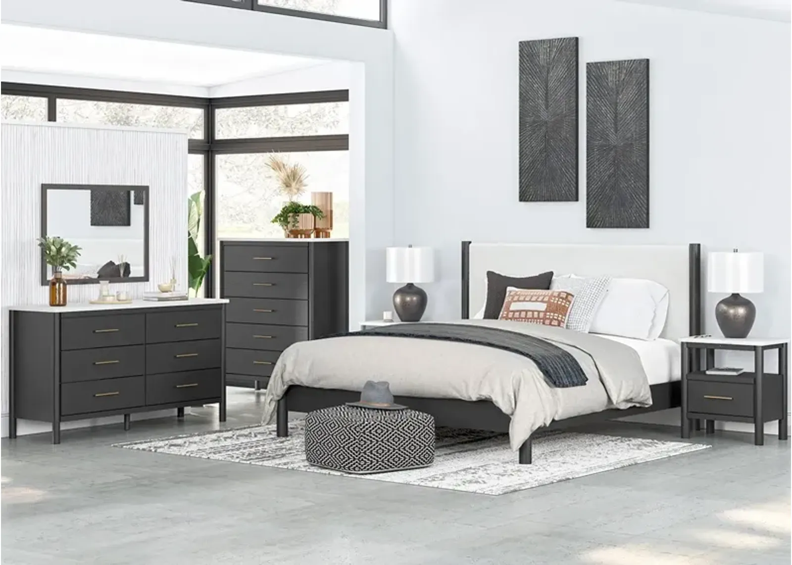 Bodhi Black 8 Pc. King Bedroom