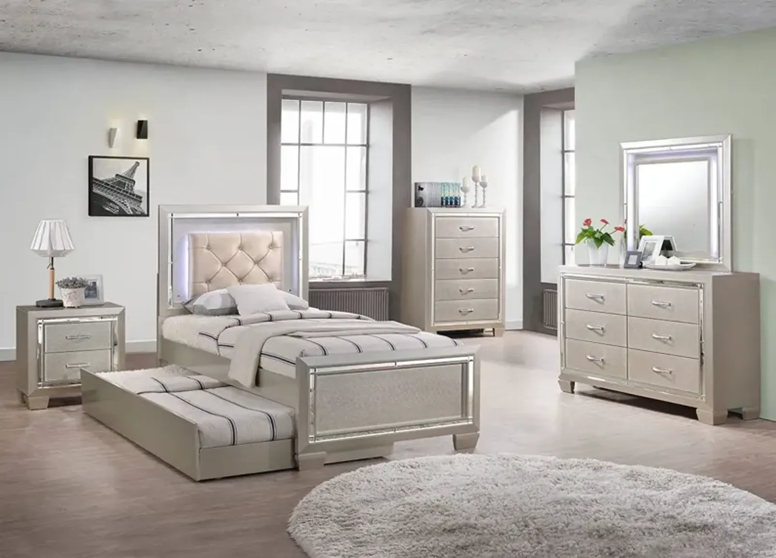 Bari 6 Pc. Twin Bedroom