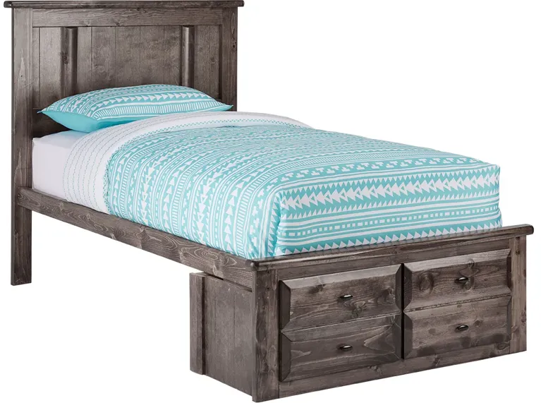 Catalina Gray Twin Platform Bed