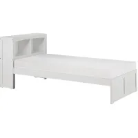 Kid's Space White Twin Bookcase Bed