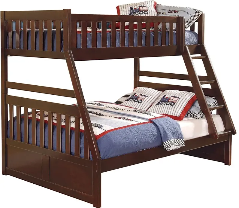 Kid's Space Cherry Twin/Full Bunk Bed