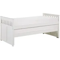 Kid's Space White Twin Captain's Bed
