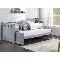 Kid's Space Gray Twin Captain's Bed