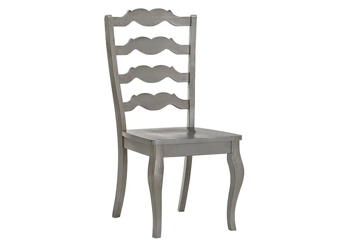 Lakewood Gray Ladder Back Side Chair