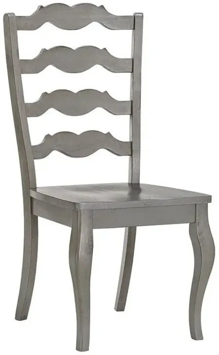 Lakewood Gray Ladder Back Side Chair