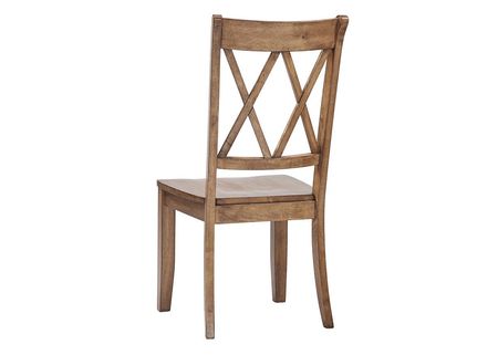 Lakewood Oak Double X Back Side Chair