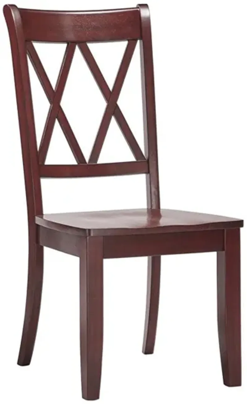 Lakewood Berry Double X Back Side Chair