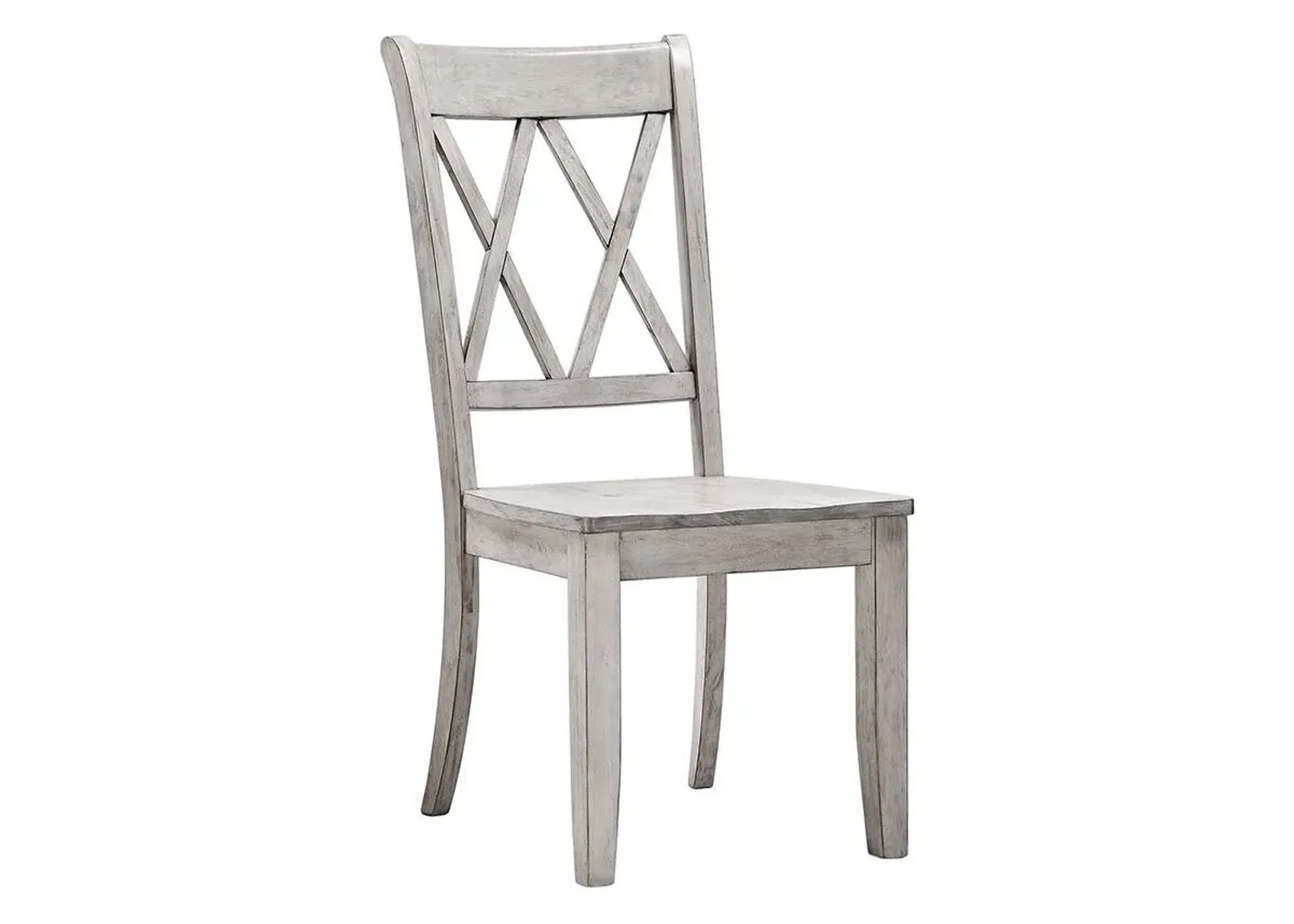 Lakewood White Double X Back Side Chair