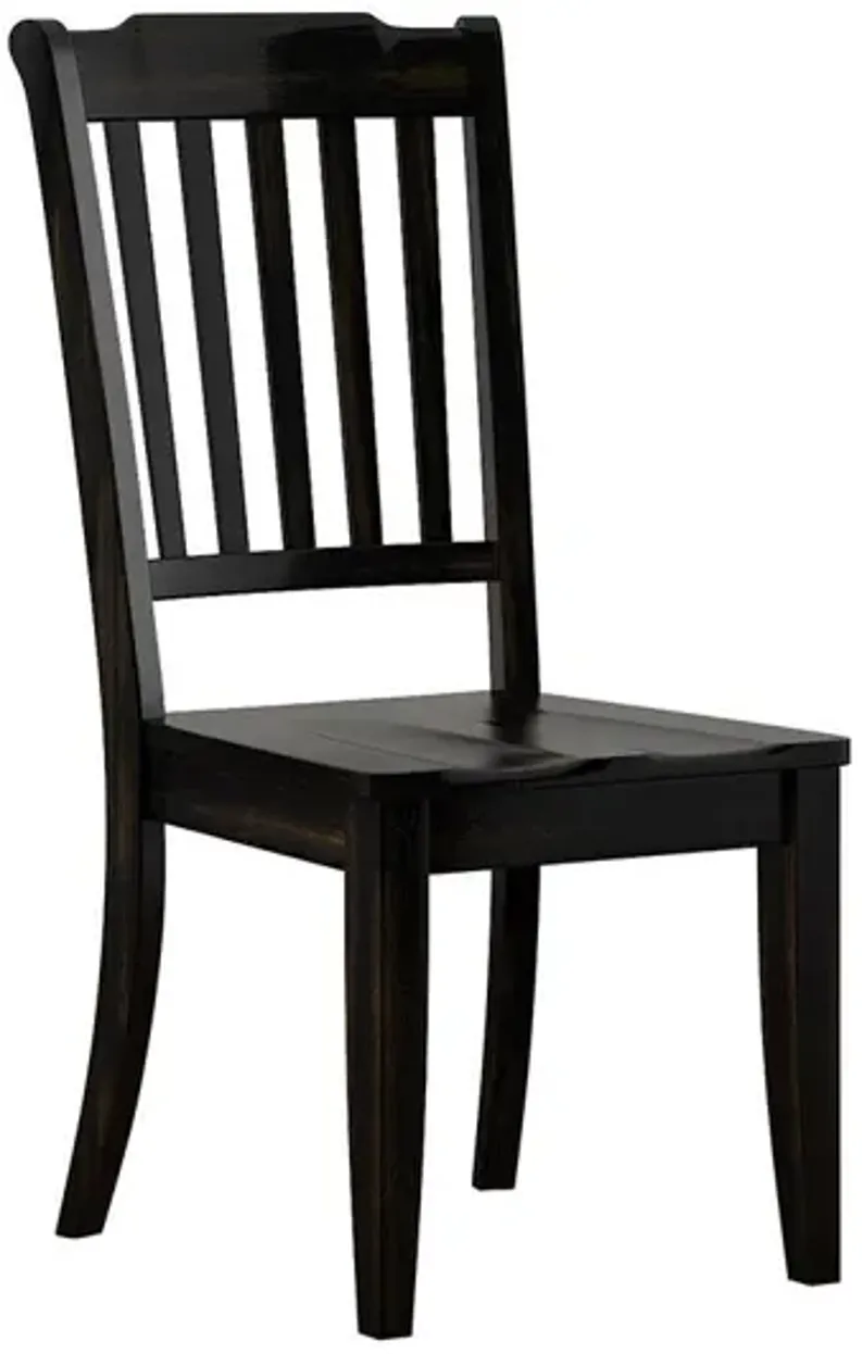 Lakewood Black Spindle Back Side Chair